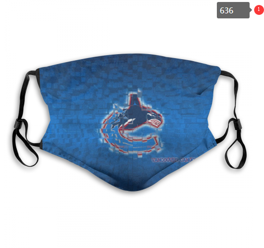 NHL Vancouver Canucks #4 Dust mask with filter->nhl dust mask->Sports Accessory